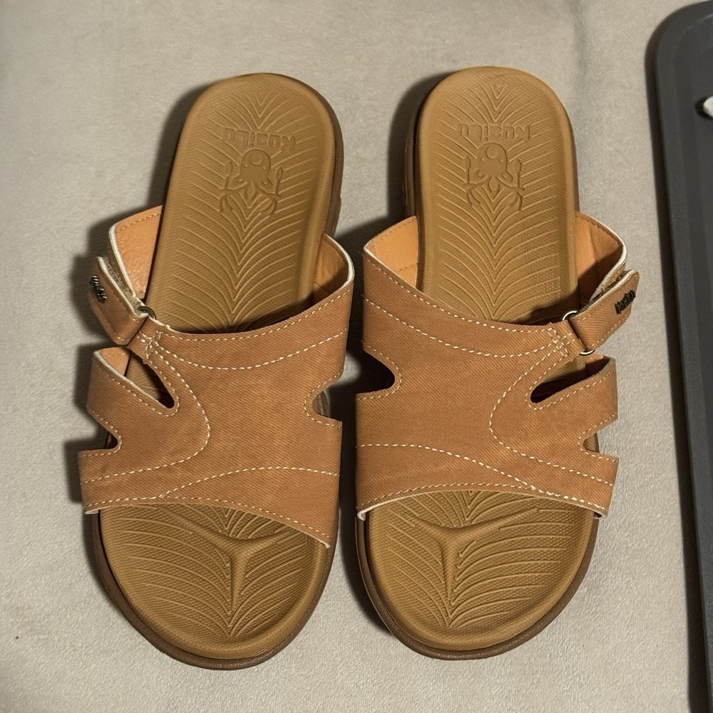 KUAILU Womens Fashion Orthotic Slides Lightweight Athletic Yoga Sandal‎ 9.5